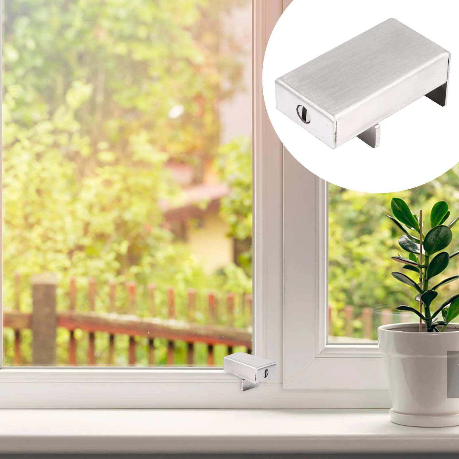 

2pcs Anti Theft Window Locks with Keys Window Guard Stopper for Home and Office