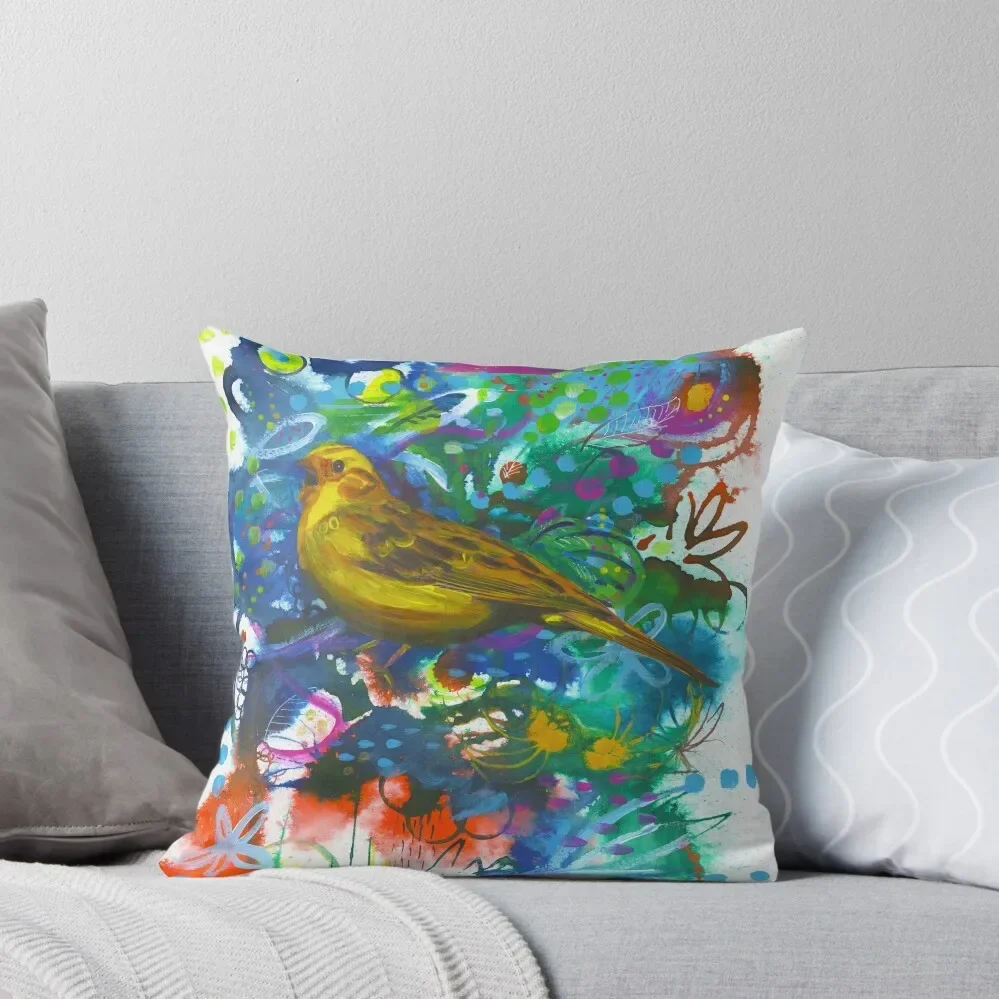 Yellowhammer in Spring Glory декоративная подушка Рождественские подушки Чехлы для подушек