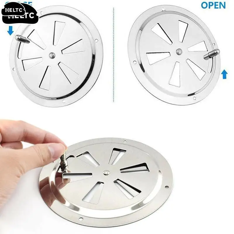 

Решетка Вентиляционная круглая из нержавеющей стали 316 для лодки, 1 шт.