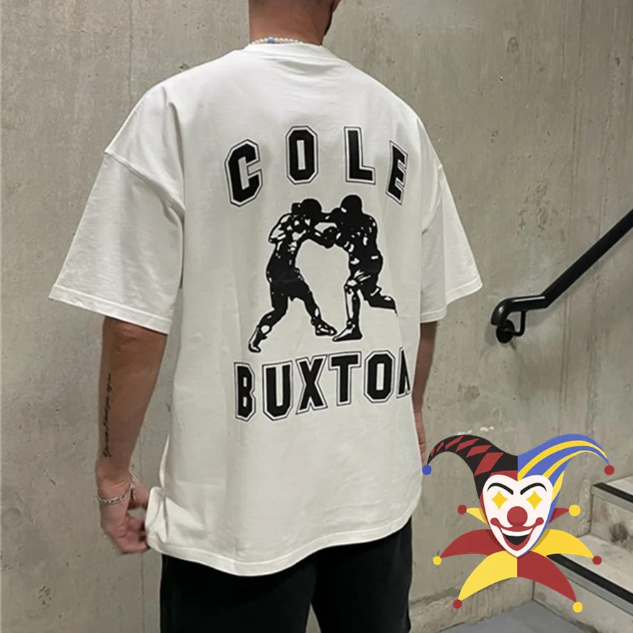 

Cole Buxton T-shirt Men Women High Quality T Shirt Boxing Slogan Print Short Sleeve T Shirt men clothing