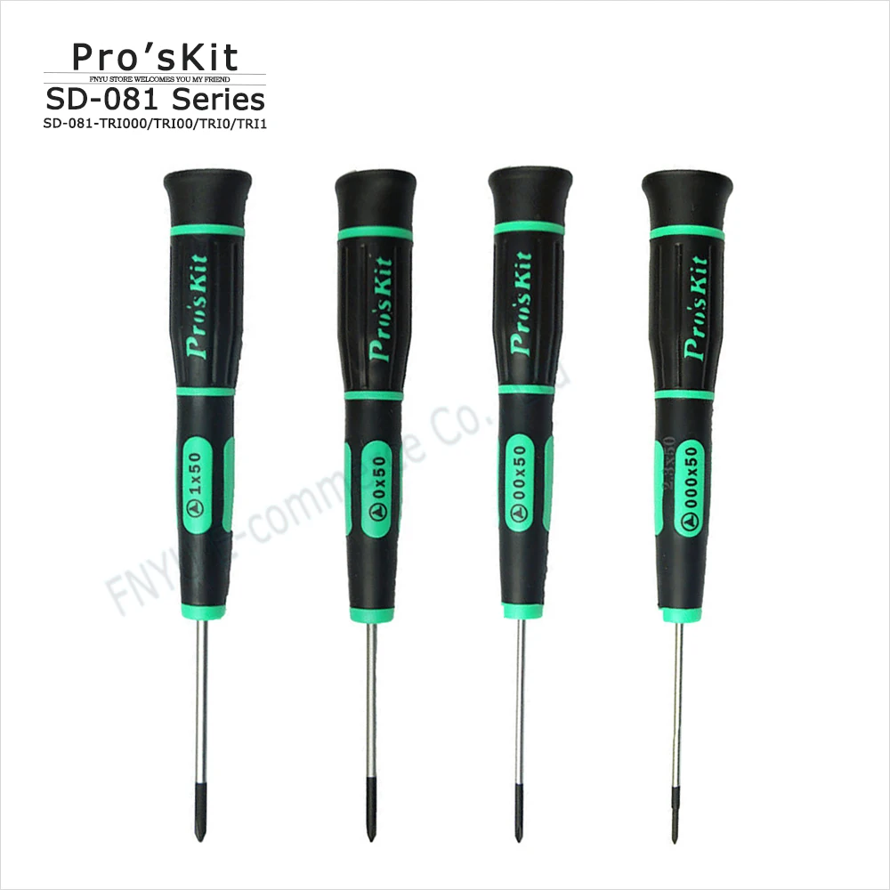 

Pro’skit herringbone precision screwdriver SD-081-TRI000 TRI00 TRI0 TRI1 precision instrument repair hand tool screwdrivers