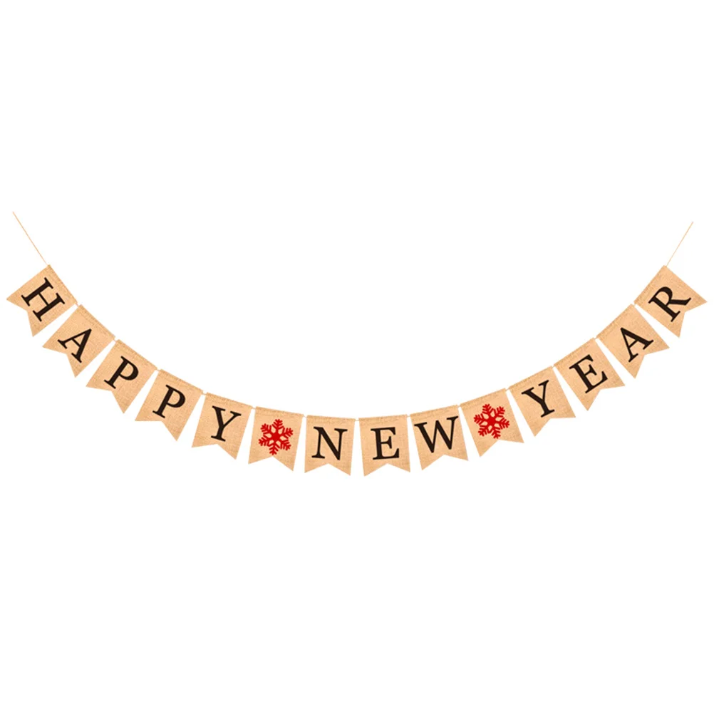 

1PC New Year Decorations Happy New Year Hanging Cloth Bannner for Decoration Party New Year