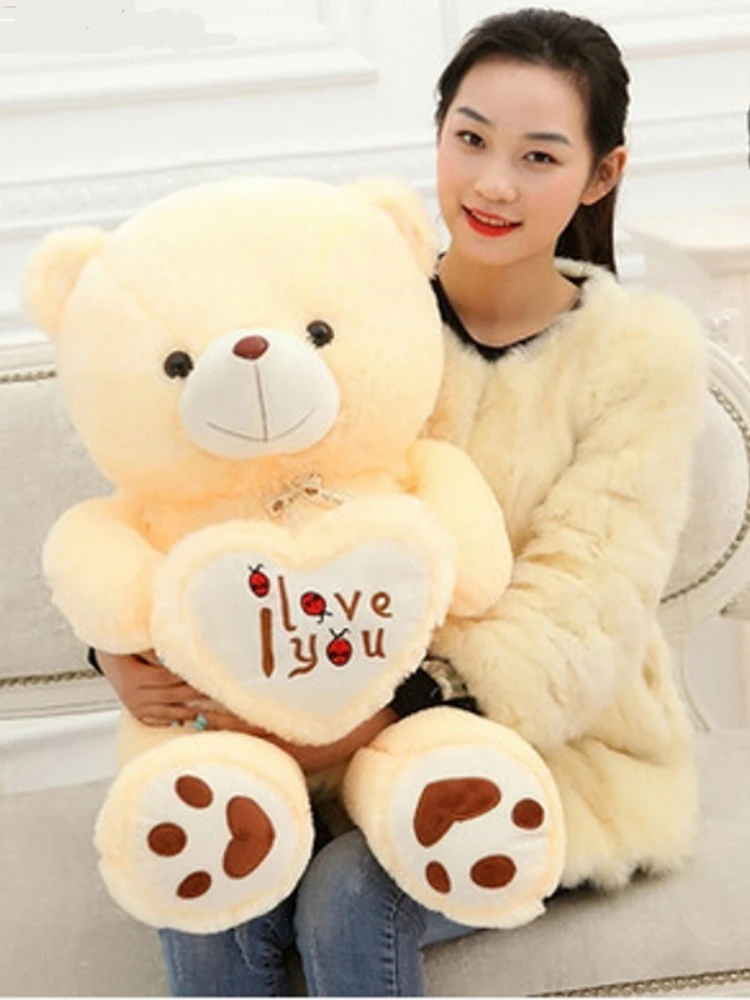 Giant Teddy Bear Large Big Huge XXL 180 cm beige doux plusch jouet en peluche cadeau 