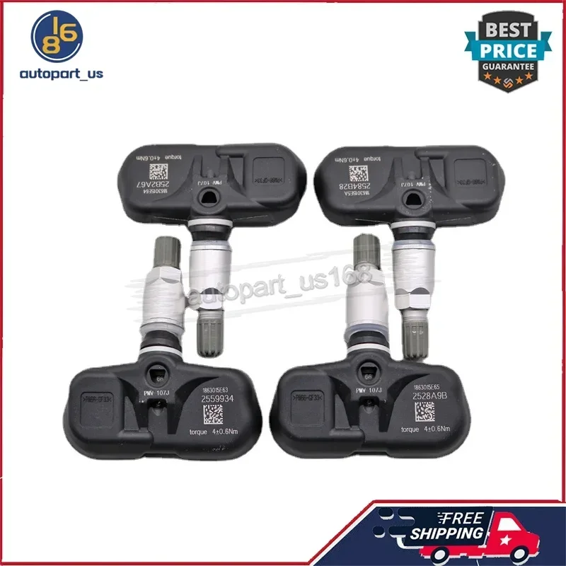 

4 шт. для Lexus ES350 GS350 GX470 Toyota Corolla Yaris Scion PMV-107J 42607-06011 42607-33011 315 МГц датчик давления в шинах