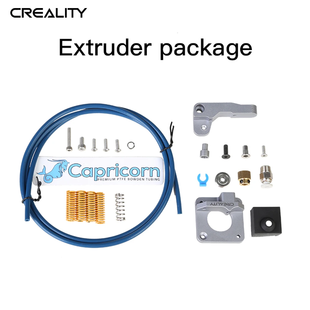 

CREALITY 3D Printer Accessories Original Extruder and Capricorn Bowden PTFE Tubing Tube Fitting Push to Connect Bundle Package