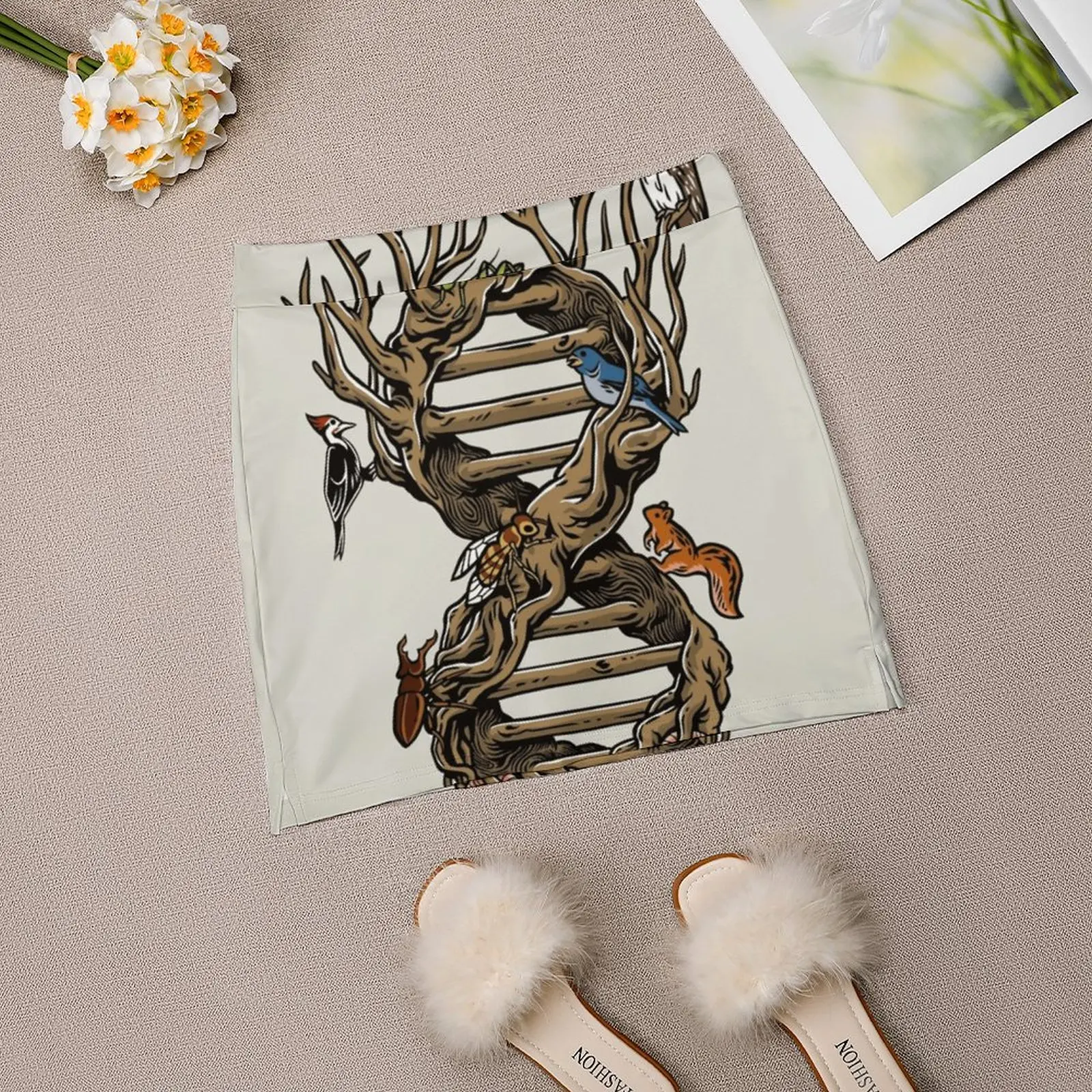 Infinitree Of Life Trending Fashion Skirt Summer Printed Women Sport Skirts Double-Layer Athletic Dna Inifinity Tree Biology