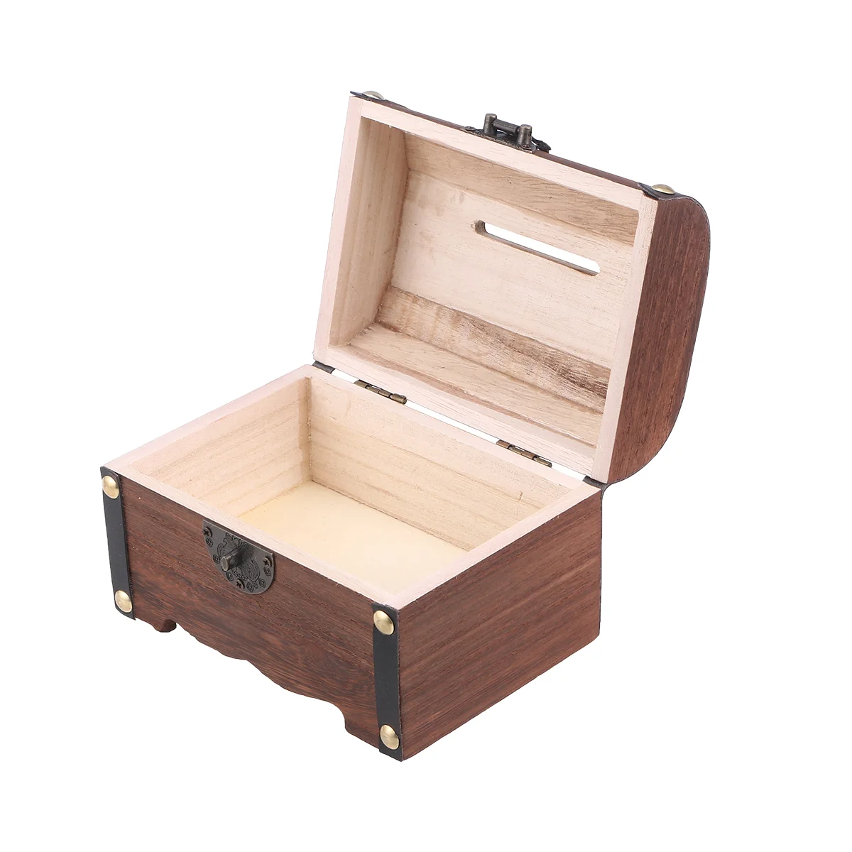 

Wedding Decor Wooden Money Bank Vintage Jewelry Box Women Wood Piggy Bank Necklace Jewelry Organizer Recipe Box Toy Box