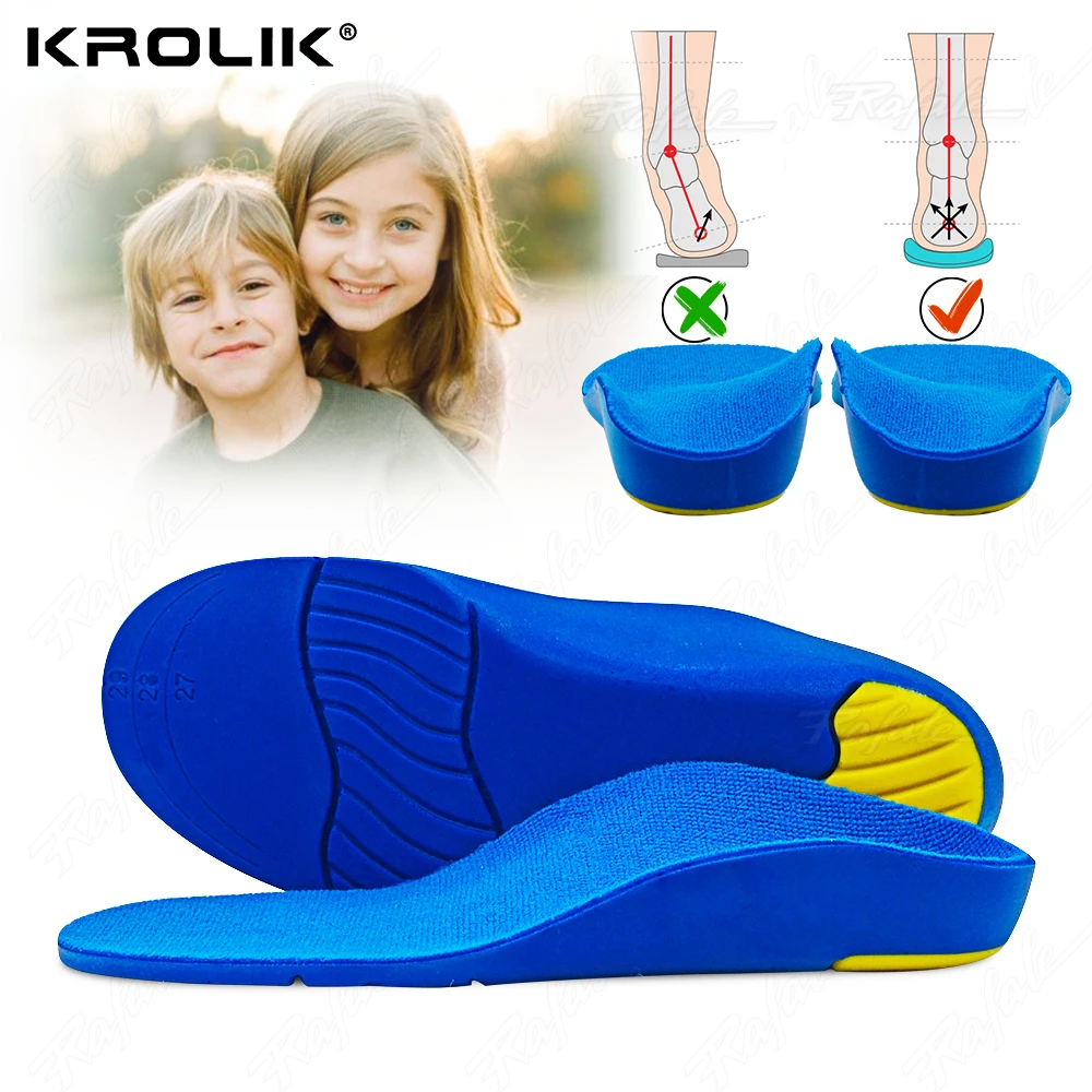 Kids Children Orthotics Insoles Correction Foot Care For Kid Flat Foot Arch Support Orthopedic Insole Soles Sport Shoes Pads