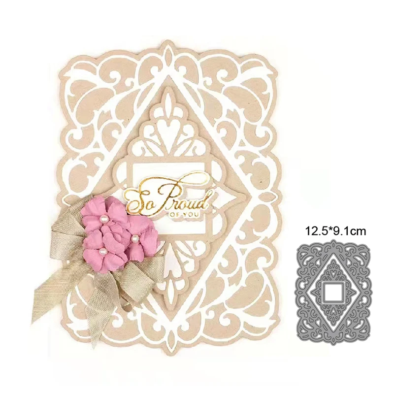 Облако листья Вечеринка фон металлические вырезанные штампы декор Скрапбукинг