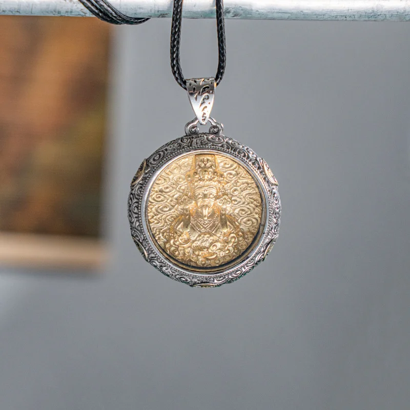 Ретро Goldec Zakirim Будда кулон ожерелье для женщин ювелирные изделия личности