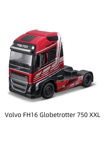 Bburago 1:43 Volvo FH16 Globetrotter 750 XXL 4X2 тяжелый трактор, грузовик с красной головой, литой под давлением, коллекционные аксессуары