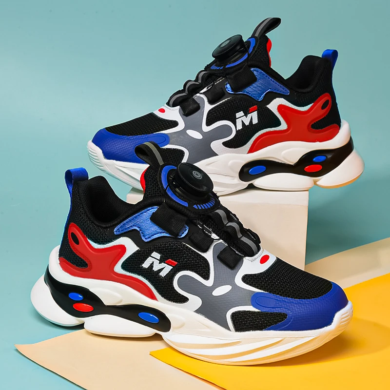 

New thick-soled soft boys basketball shoes non-slip children's sports shoes outdoor boys basketball sports shoes gym shoes