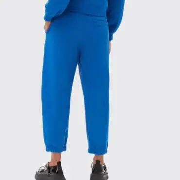 

Женские хлопковые свободные спортивные штаны на флисе с буквенным принтом и эластичным поясом, Осень-зима 2022