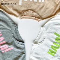 rinikindatoddler kid baby boys girls clothes summer cotton t shirt short sleeve letters print tshirt children top infant outfit