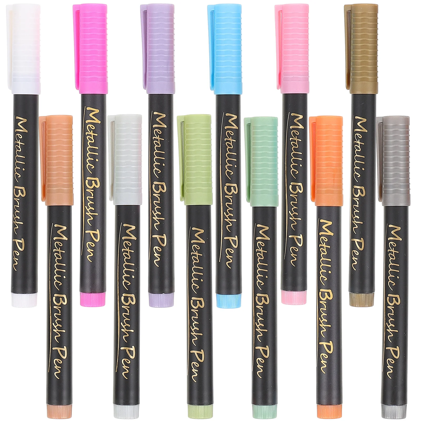 

12Pcs Metallic Marking Pen Colorful Markers Painting Coloring Pen Sign Pens Markers