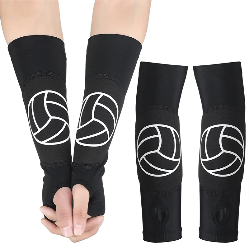 

1 пара волейбольных рукавов, рукава для прохождения предплечья с защитной подушкой и отверстием для большого пальца, спортивные рукава для ...