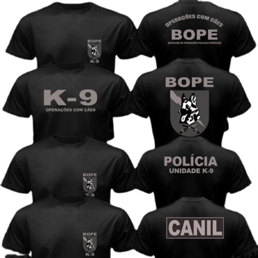 Новинка Бразилия SWAT BOPE спецназ полиция K-9 Canil Мужская футболка размер игрушечная