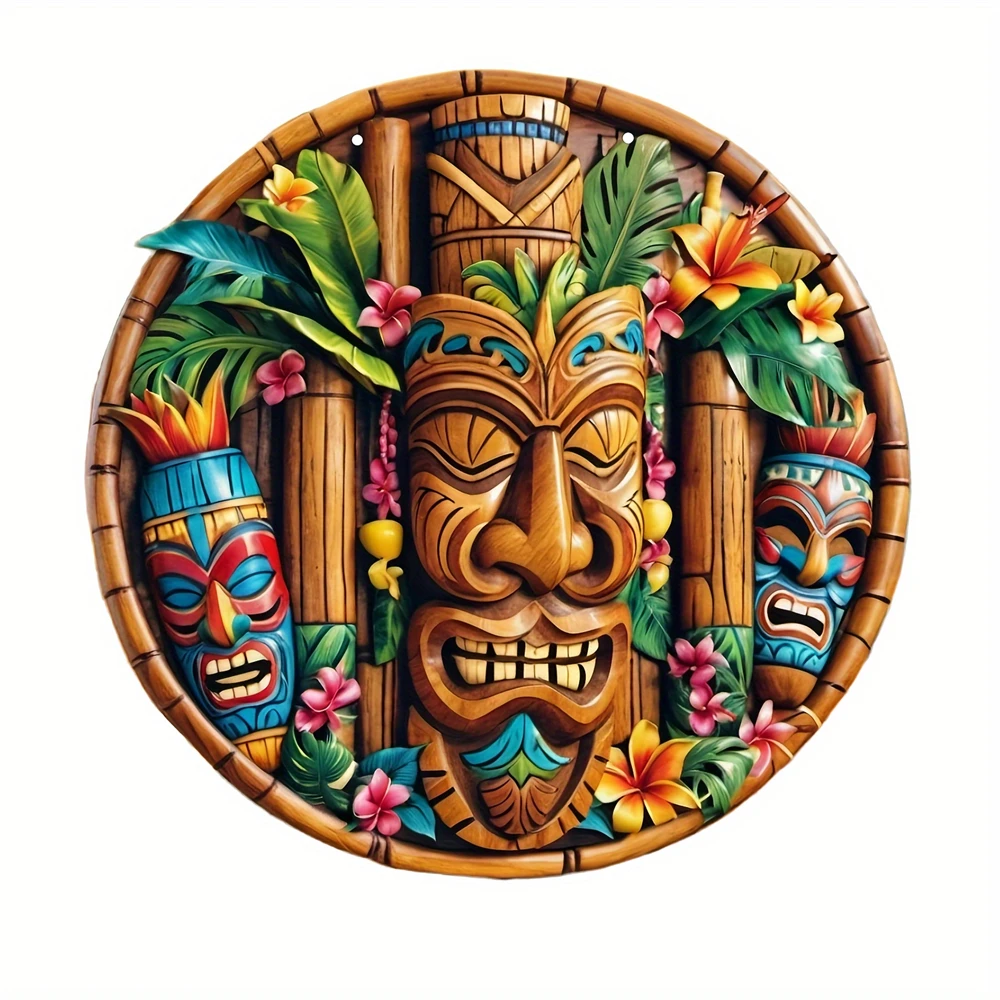 

Деревянная гавайская маска