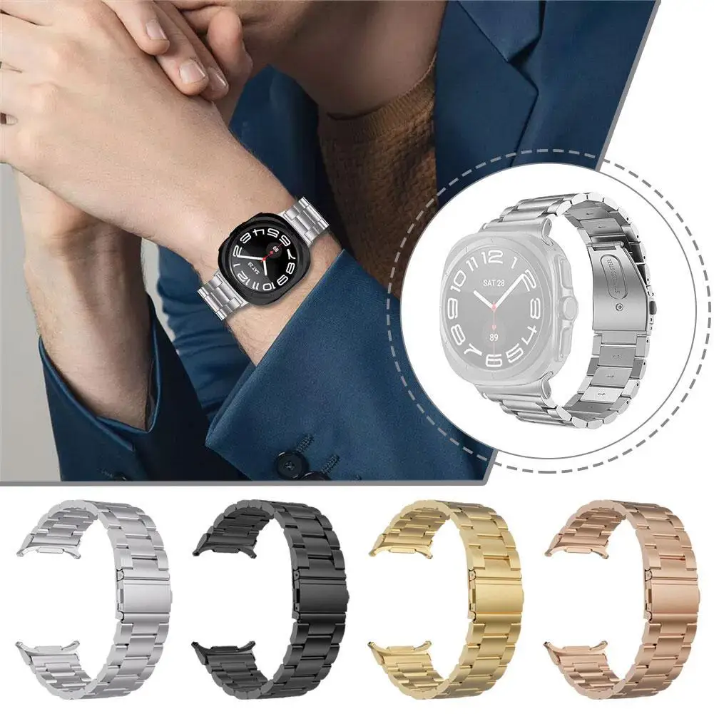 Ремешок из нержавеющей стали с тремя бусинами для Samsung Galaxy Watch7