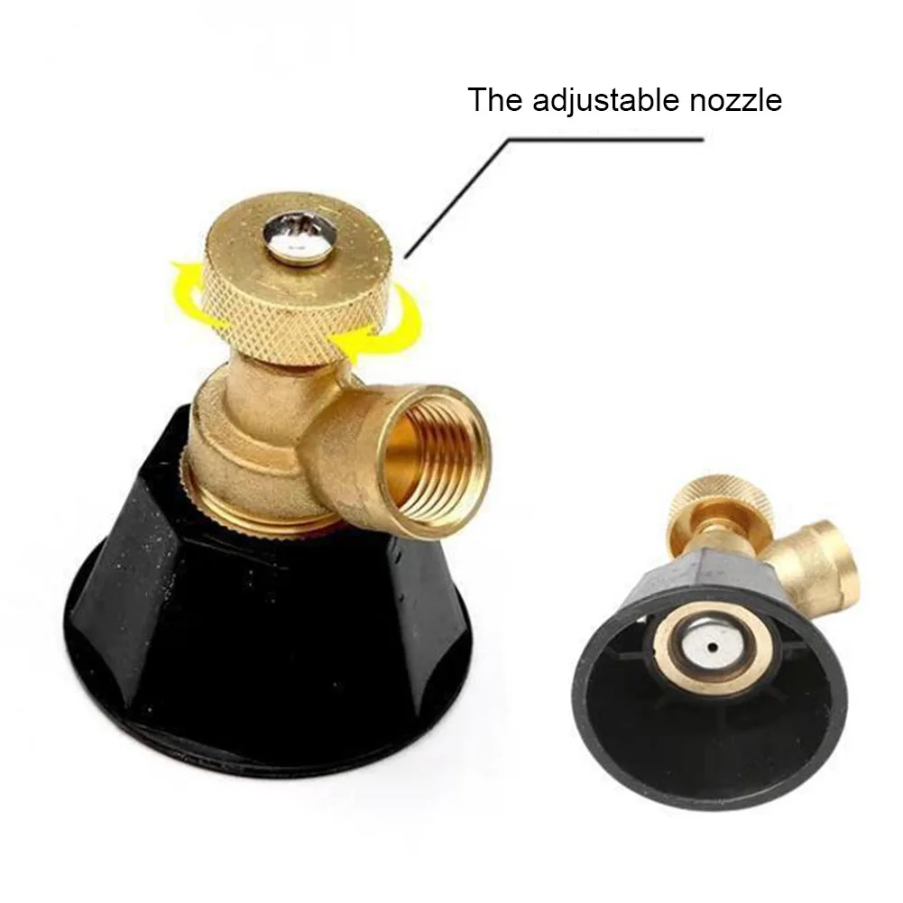

1PCS Brass Nozzle Agricultural Atomization Adjustable Nozzle Black Whirlwind Agricultural Sprinkler Head For Fruit Vegetable