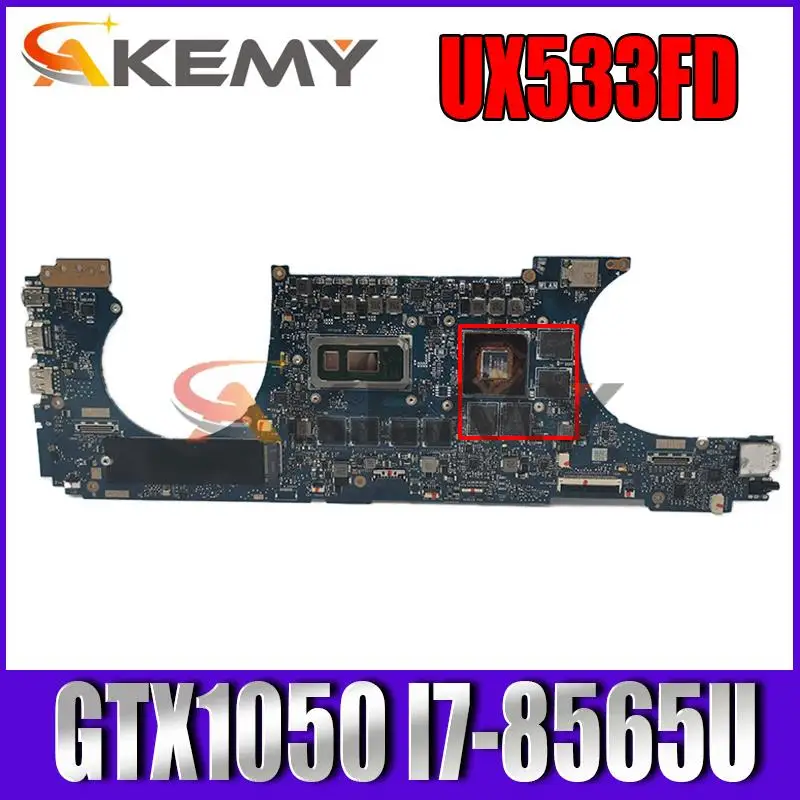 

Akemy For ASUS ZenBook 15 UX533FN UX533F UX533FD UX533FDX Laotop Mainboard UX533FD Motherboard W/ GTX1050 (V2G) 8G RAM I7-8565U
