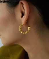 rope knot earrings hemp flower golden simple temperament european and american womens earrings accessories jewelry gifts
