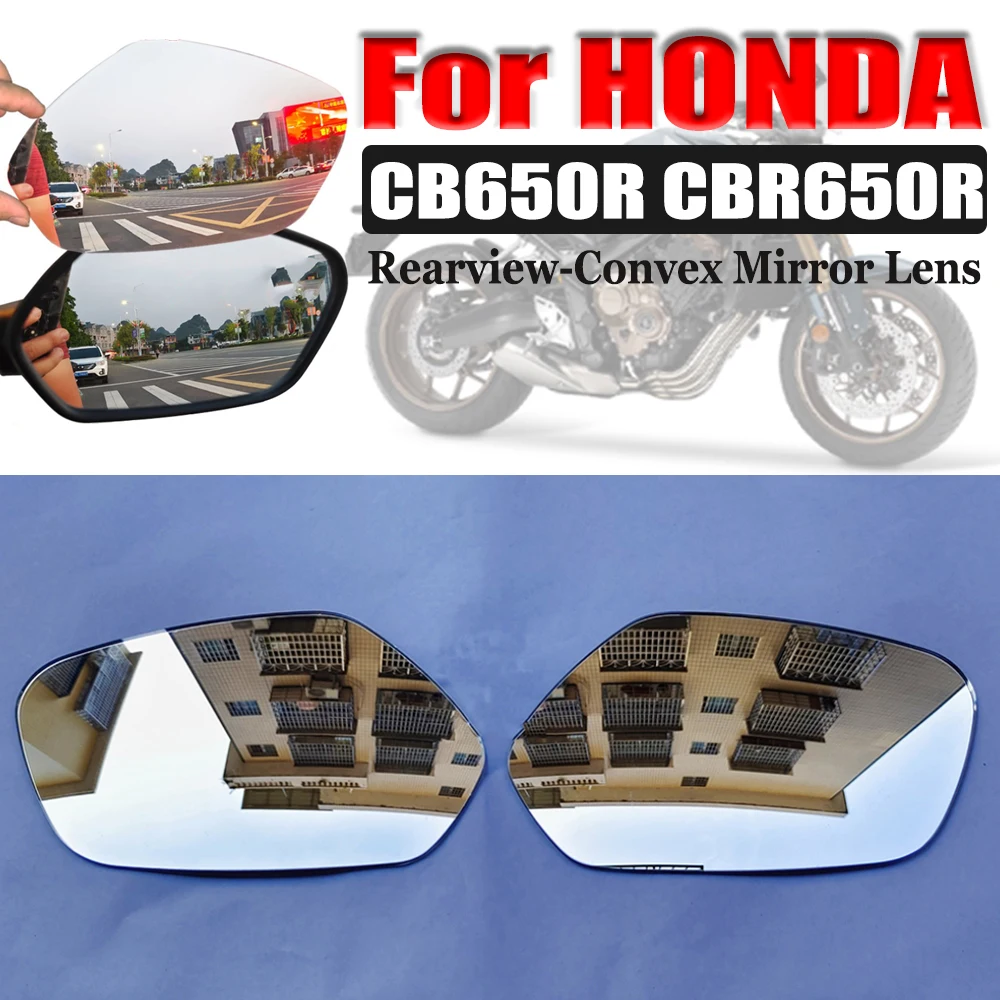 

For HONDA CBR650R CBR500R CBR650 CBR 650 CBR 500 R Motorcycle Accessories Convex Rearview Mirrors Side Mirror View Vision Lens