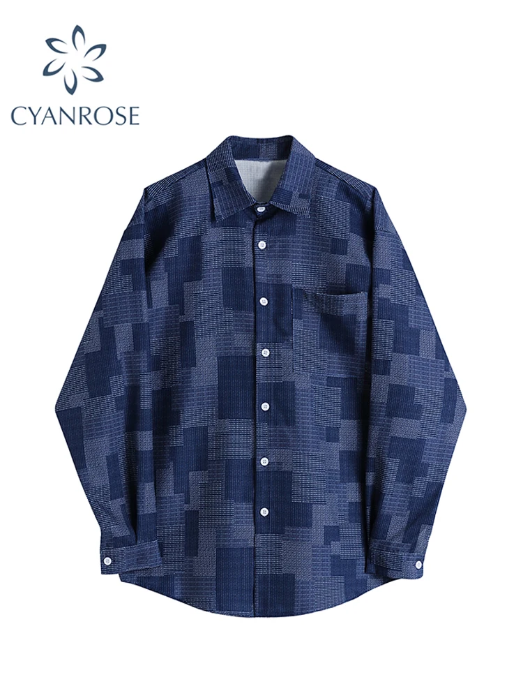 

Women Plaid Shirt and Blouses Korean Harajuku Y2k Harajuku Fashion Vintage Long Sleeve Shirt Top with Collar Clothes Summer 2023