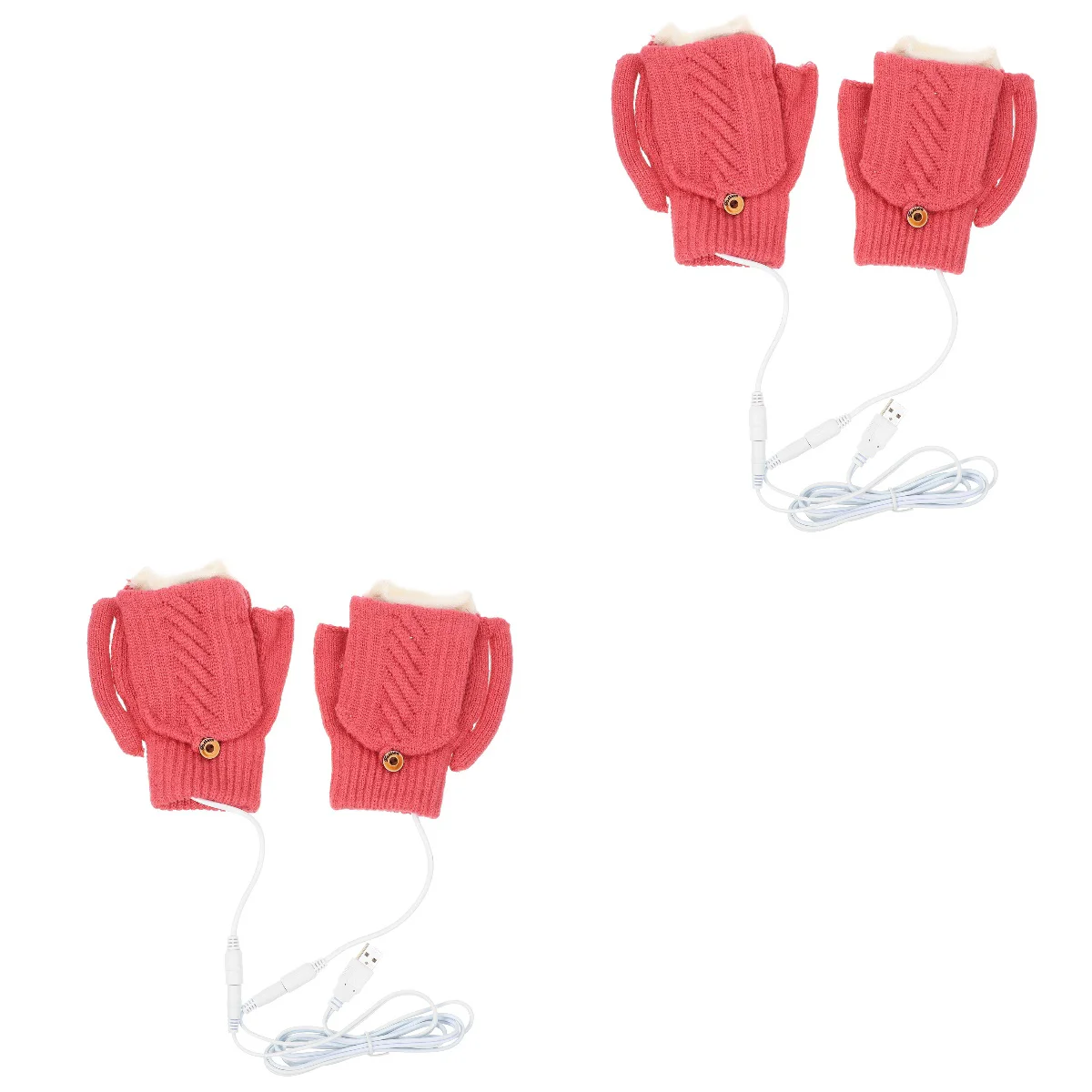 

2 Sets Heated Skiing Thermal Mitts Heated Heated for Riding Outdoor