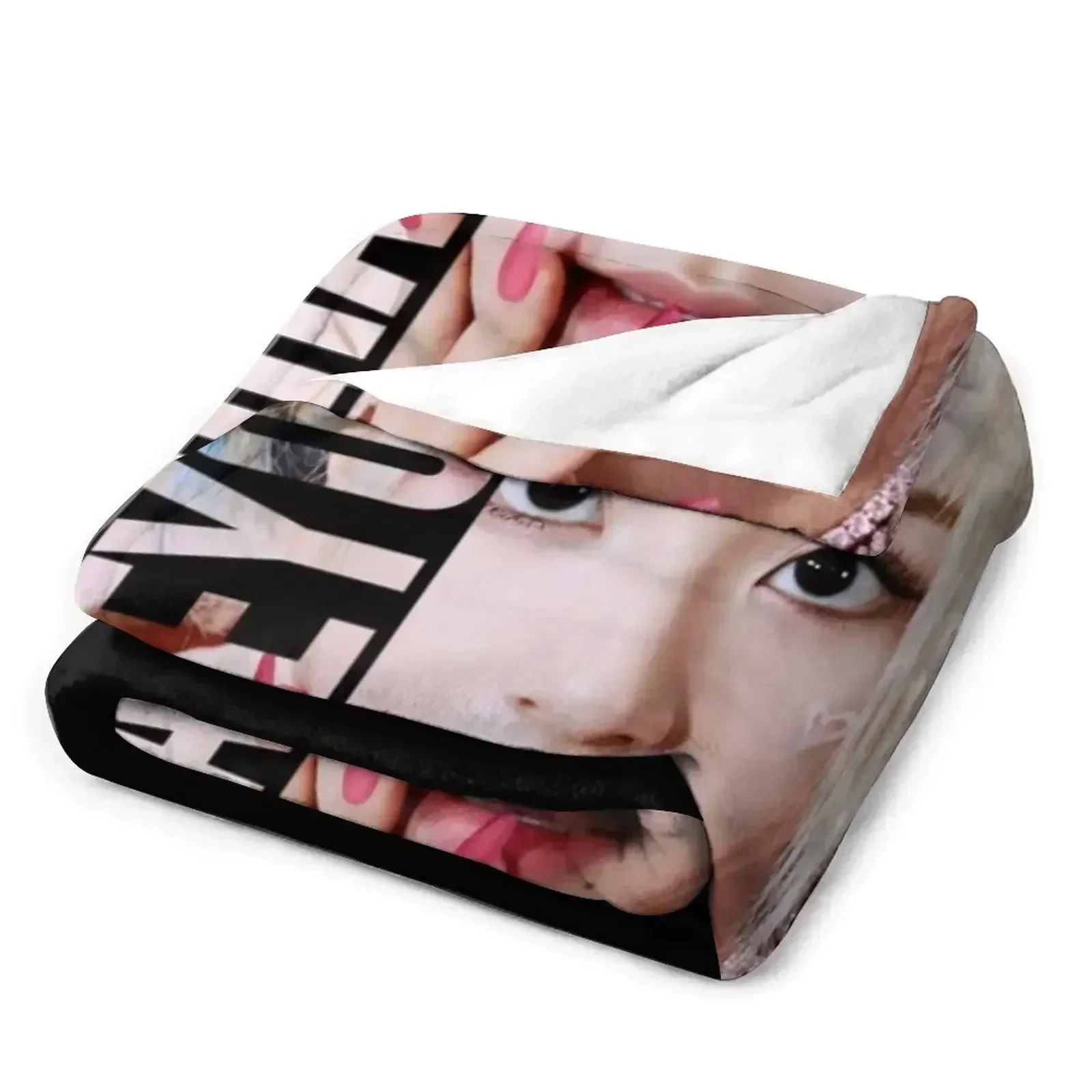 KPOP CHAEYOUNG Плед Мягкое большое для дивана Модные одеяла диванов