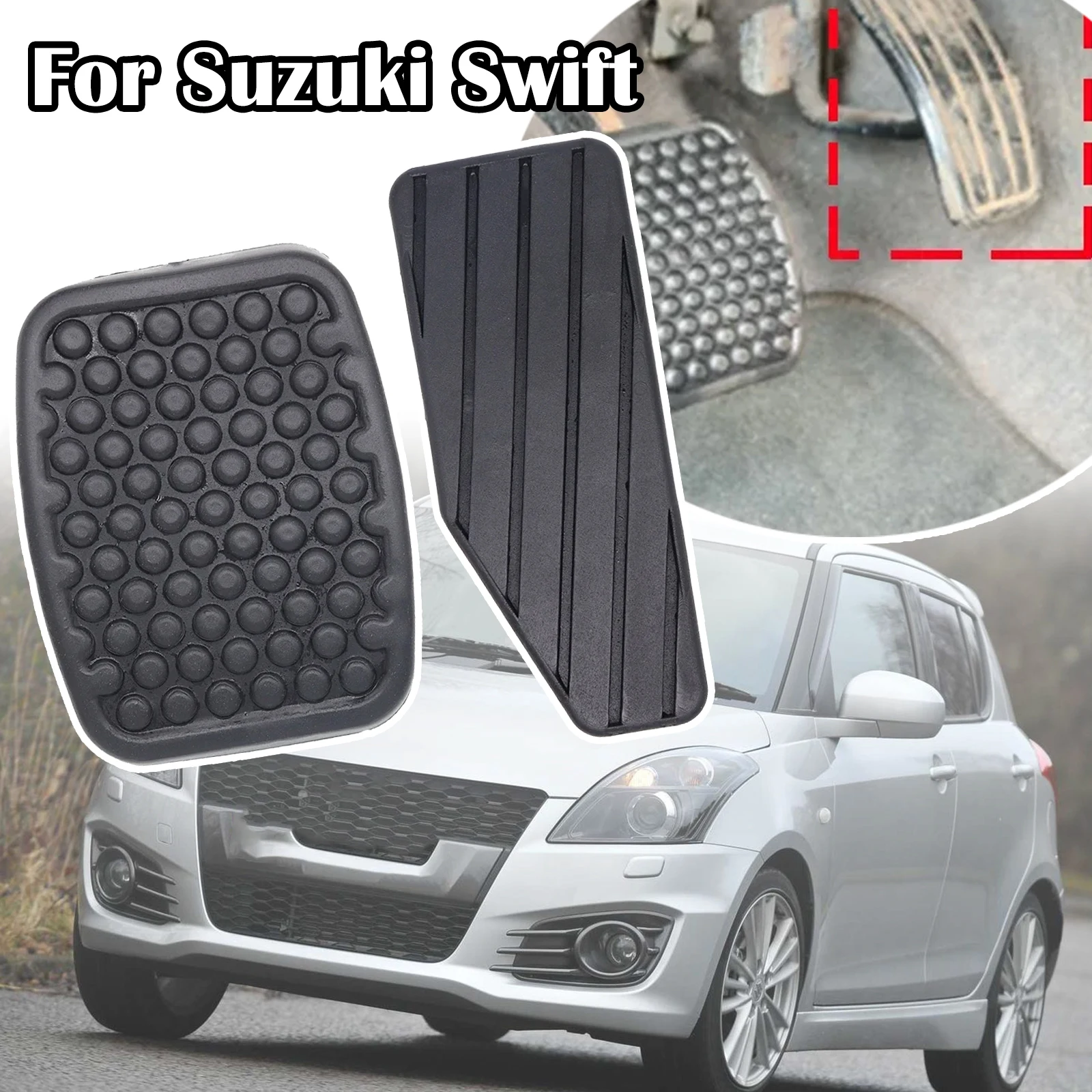 Для Suzuki Swift 2006-2013 Daewoo Matiz 1998-2010 Tico Автомобильная резиновая педаль тормоза и