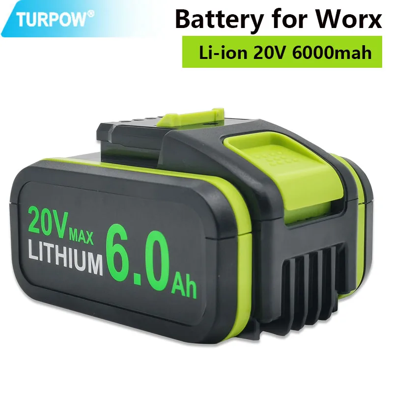 Перезаряжаемая литиевая сменная батарея WA3551 20 в Ач для электроинструментов Worx