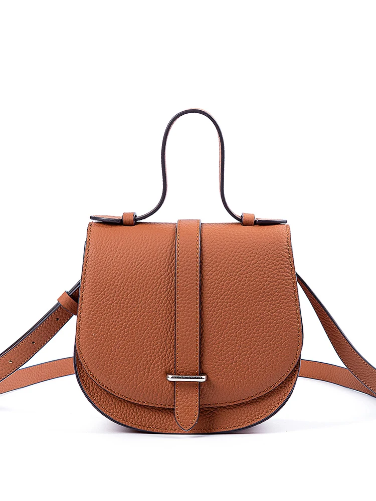 Zency Верхний слой кожи для женщин Элитный бренд Tote Bag Модная сумка-седло Женская