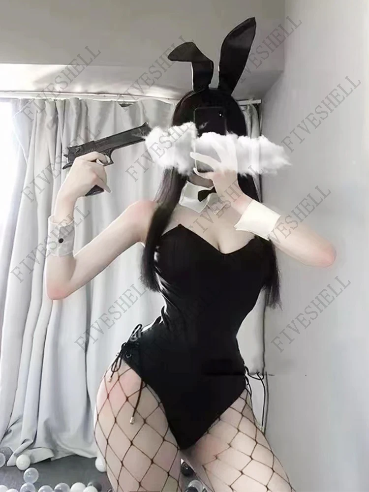 

Сексуальное нижнее белье Kawaii косплей костюм кролика сексуальный милый кролик девочка из искусственной кожи материал кролик женщина набор ...