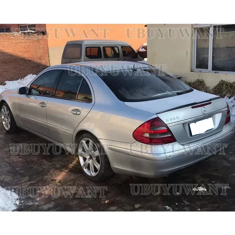 Спойлер карбонового цвета W211 для Mercedes-Benz E-class 2003-2009 E200 E280 E320 E350 E500 E550 спойлер на