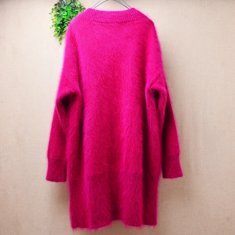 Женская осенне-зимняя одежда с розами кашемировый вязаный кардиган из волосатой