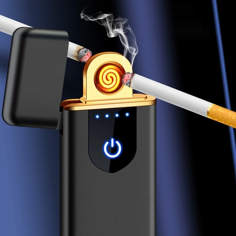 

Electric Lighter USB Rechargeable Portable Windproof Smoking Accessories Multicolor Lighter Creative Personality Men Gift Mini