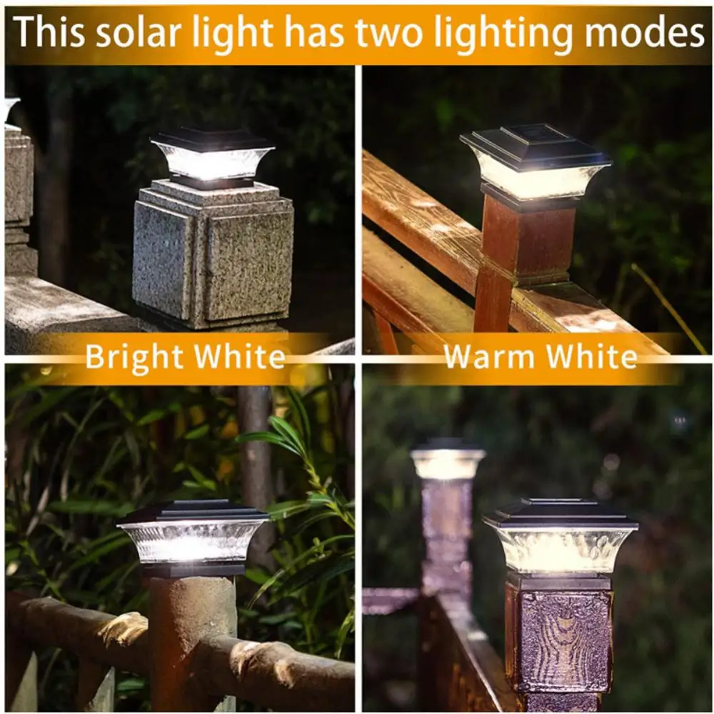 

Outdoor Post Lights,IP65 Waterproof Solar stigma lamp,LED Bulb Included,Lawn Landscape Pillar Head Lamp Garden, Patio, Pathway