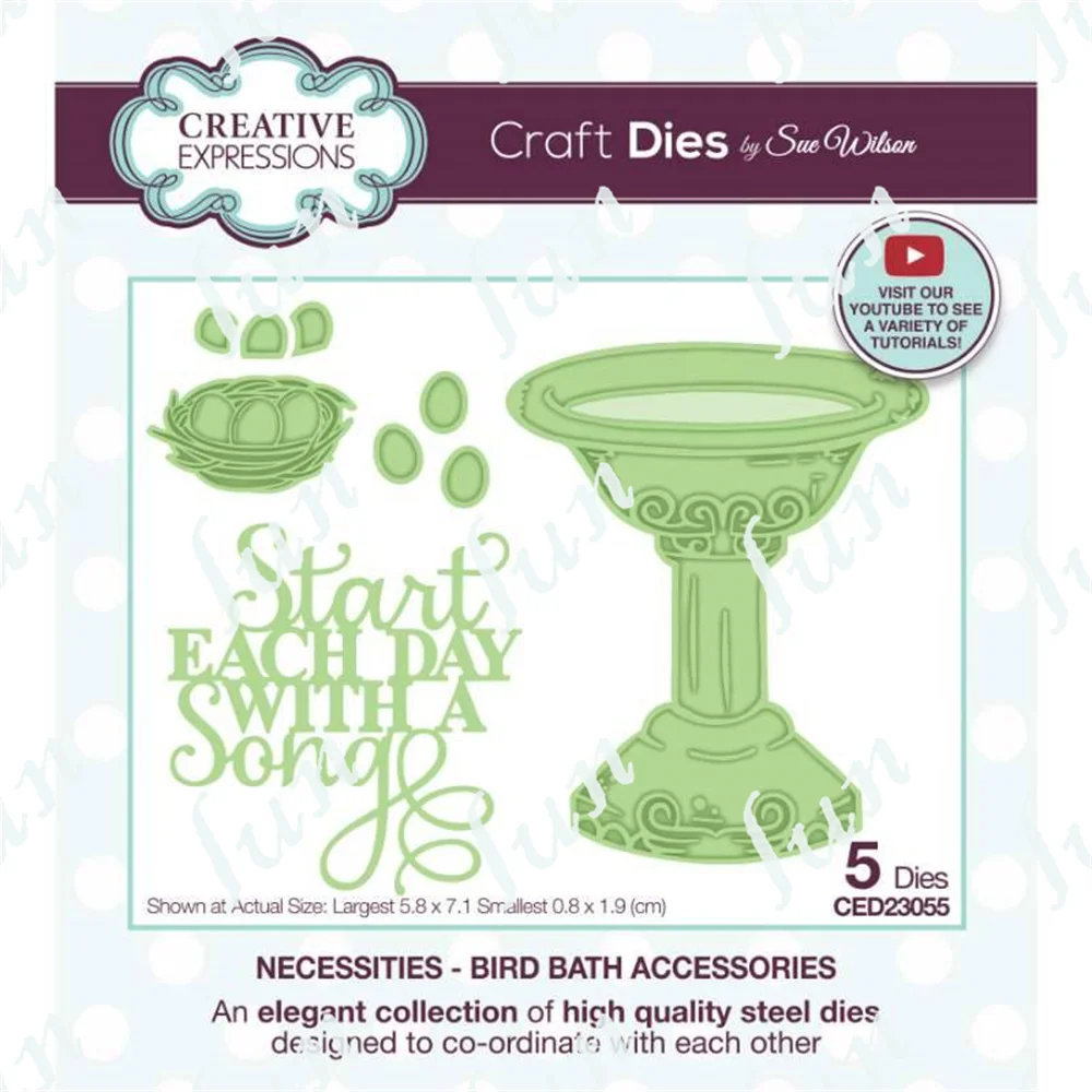 

Necessities Bird Bath Accessories 2022new Metal Cutting Dies for Diy Scrapbook Album Paper Card Embossed Template Stencils Molds