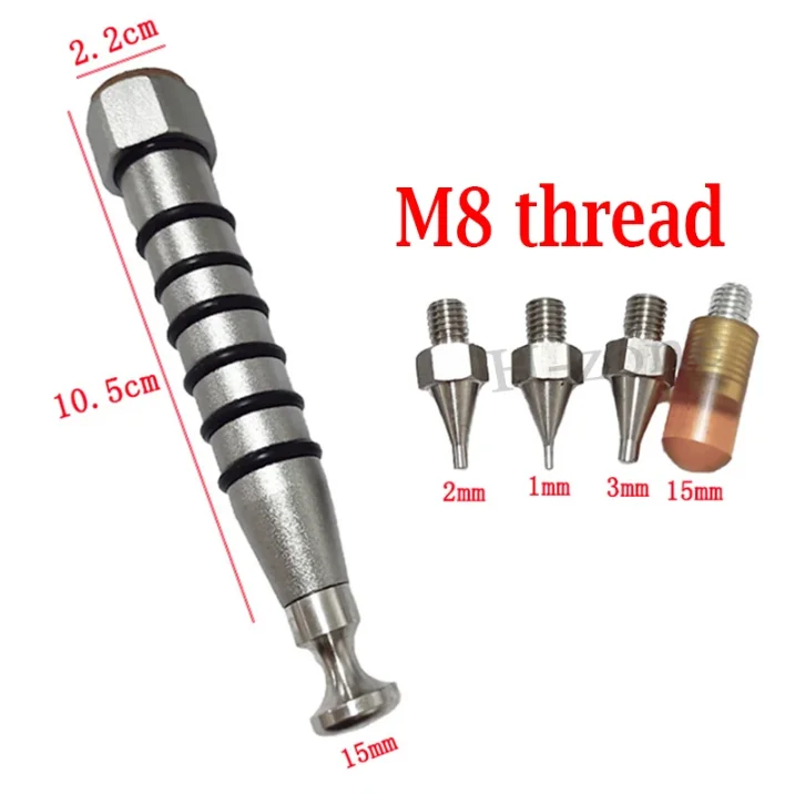 

Инструмент для ремонта вмятин на автомобиле со сменной головкой, выравнивающая ручка для ремонта кузова, ударный молоток с головкой из нержавеющей стали