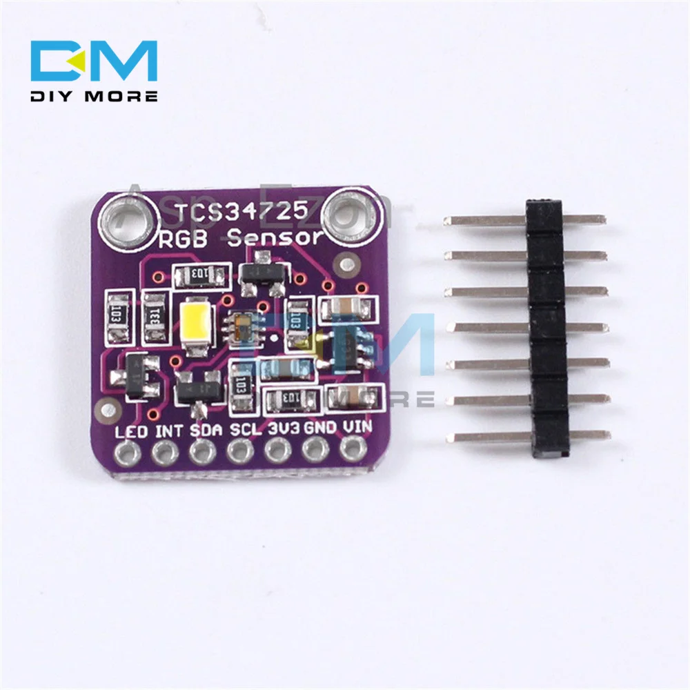 

TCS34725 RGB цветной датчик с ИК-фильтром и белсветодиодный светодиодным модулем для Arduino R3 Diy электронная печатная плата для анализа жидкости и г...