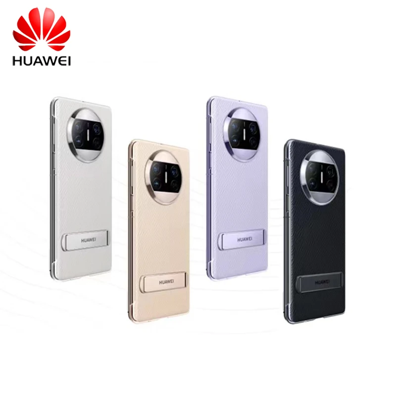 

Original For Huawei Mate X3 PU Standable Mobile Phone Case Leather Ultra-thin Flip Back Protective Cover Shockproof Bumper