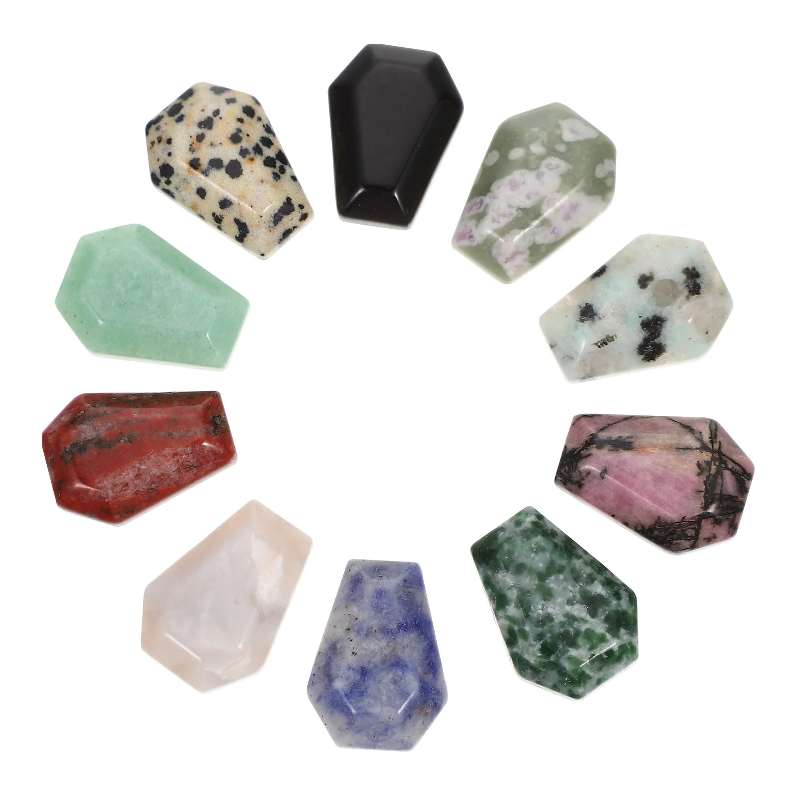 

Charms Coffin Chakra Stonespendant Reiki Stone Dangle Crystal Crystalspendants Cross Meditation Charm Jewelry Figurine Beads