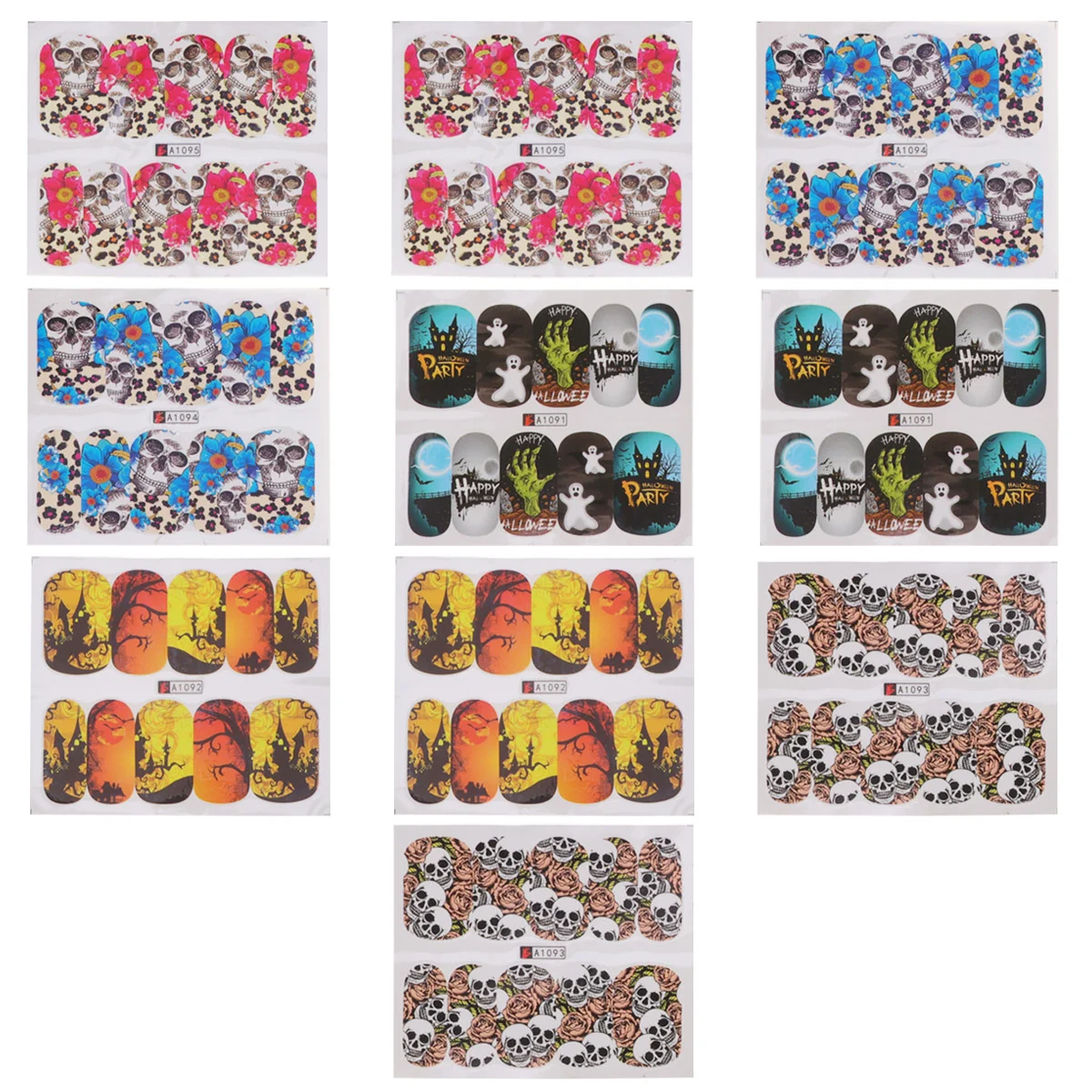 

10 Nail Decoration Exquisite Nail Sticker Design Sticker Pumpkin Design Sticker for Girl