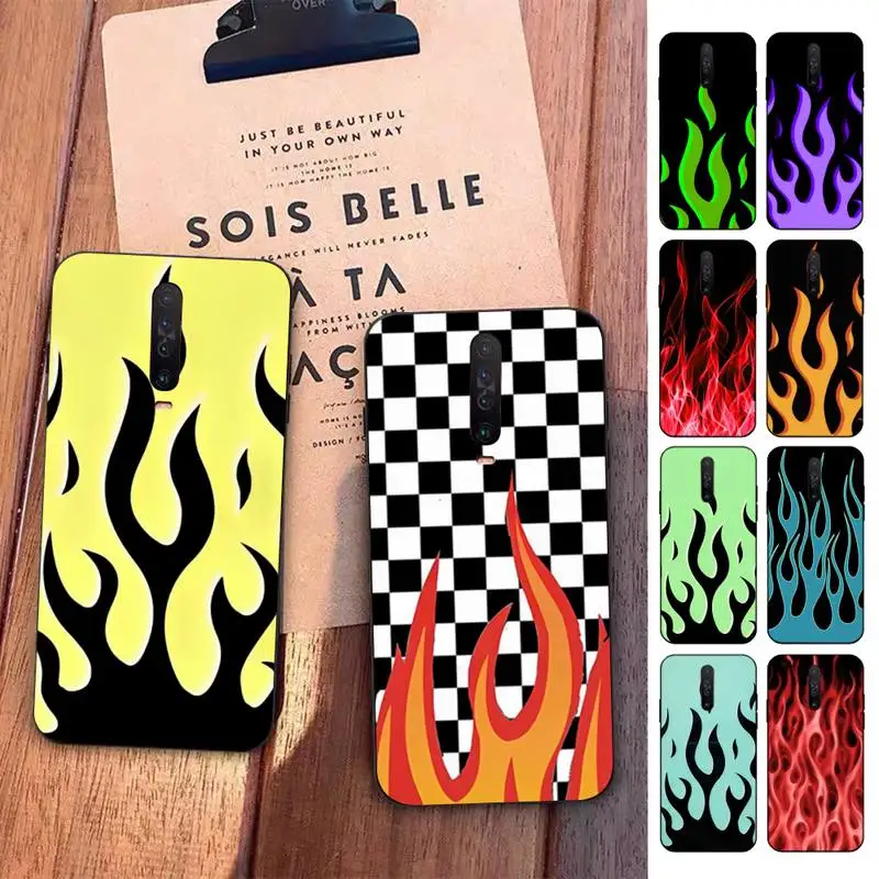 

Flame Painted Phone Case for Redmi 5 6 7 8 9 A 5plus K20 4X S2 GO 6 K30 pro