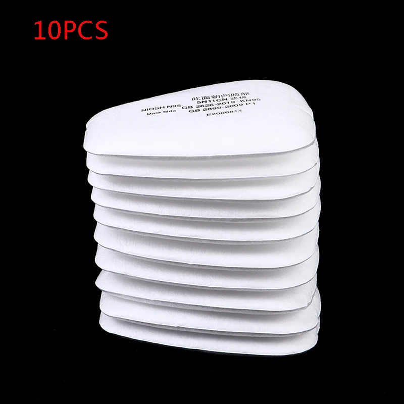 

10PCS Pre-Filter Adapter 5N11 Cotton Filters Cover For 6800 Respirator Work Safety