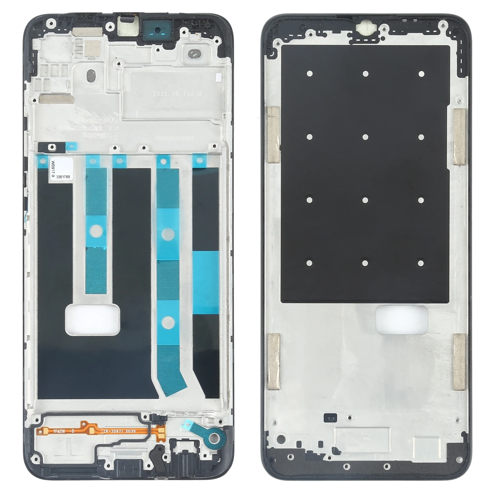 Передний корпус ЖК-рамка панель для OPPO A15s / A15 / A35 CPH2185 CPH2179 средняя рамка для телефона ремонт Запасная часть