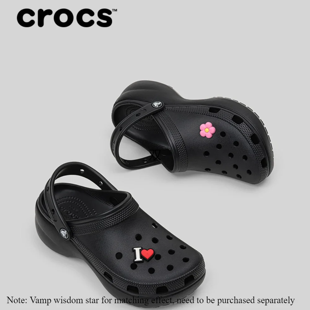Женские классические туфли Crocs на платформе с мехом толстой подошве Cloud Cave Shoes 206750