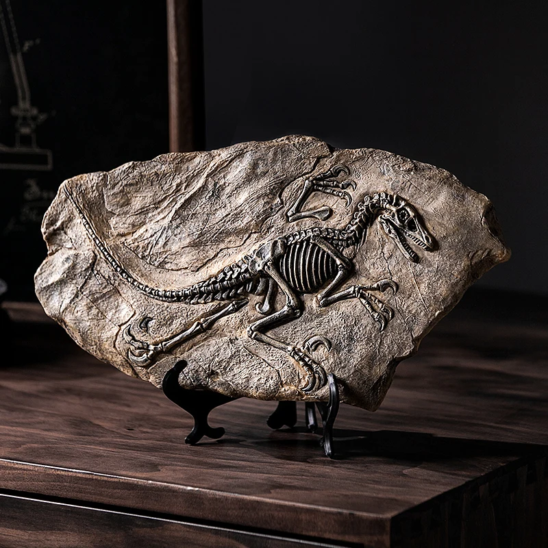 

Nordic Creative Retro Dinosaur Fossil Resin Sculptures Art Home Livingroom Figurines Decoration Office Desktop Ornaments Crafts