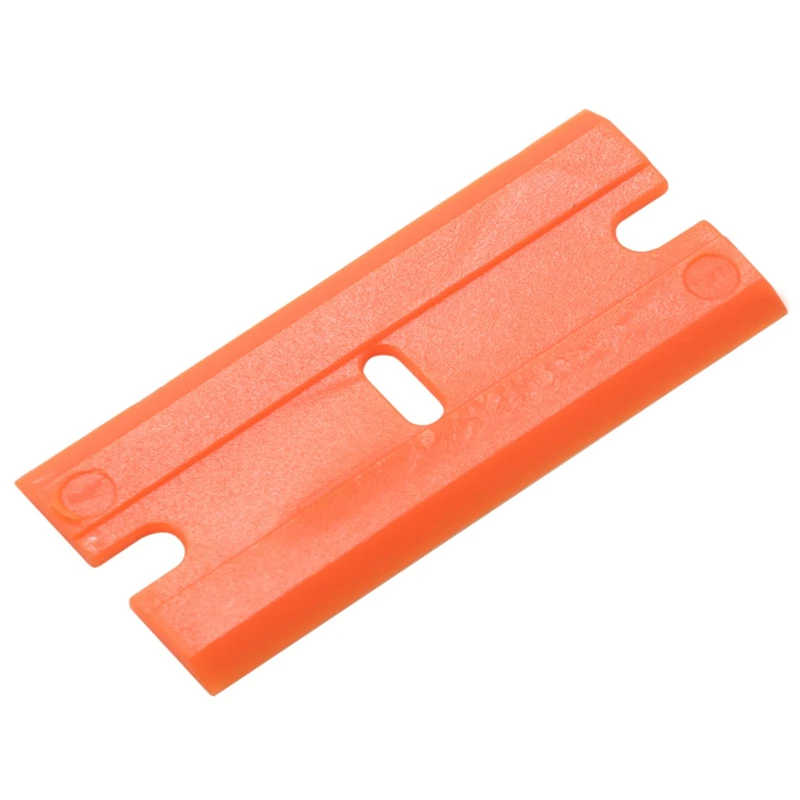 

200PCS Plastic Razor Blades Double Edge Razor Blades For Remove Decals Stickers Adhesive Label And Glass Clean